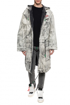 Jeansowy płaszcz z logo, zdjęcie 2 Jeansowy płaszcz z logo od Off White